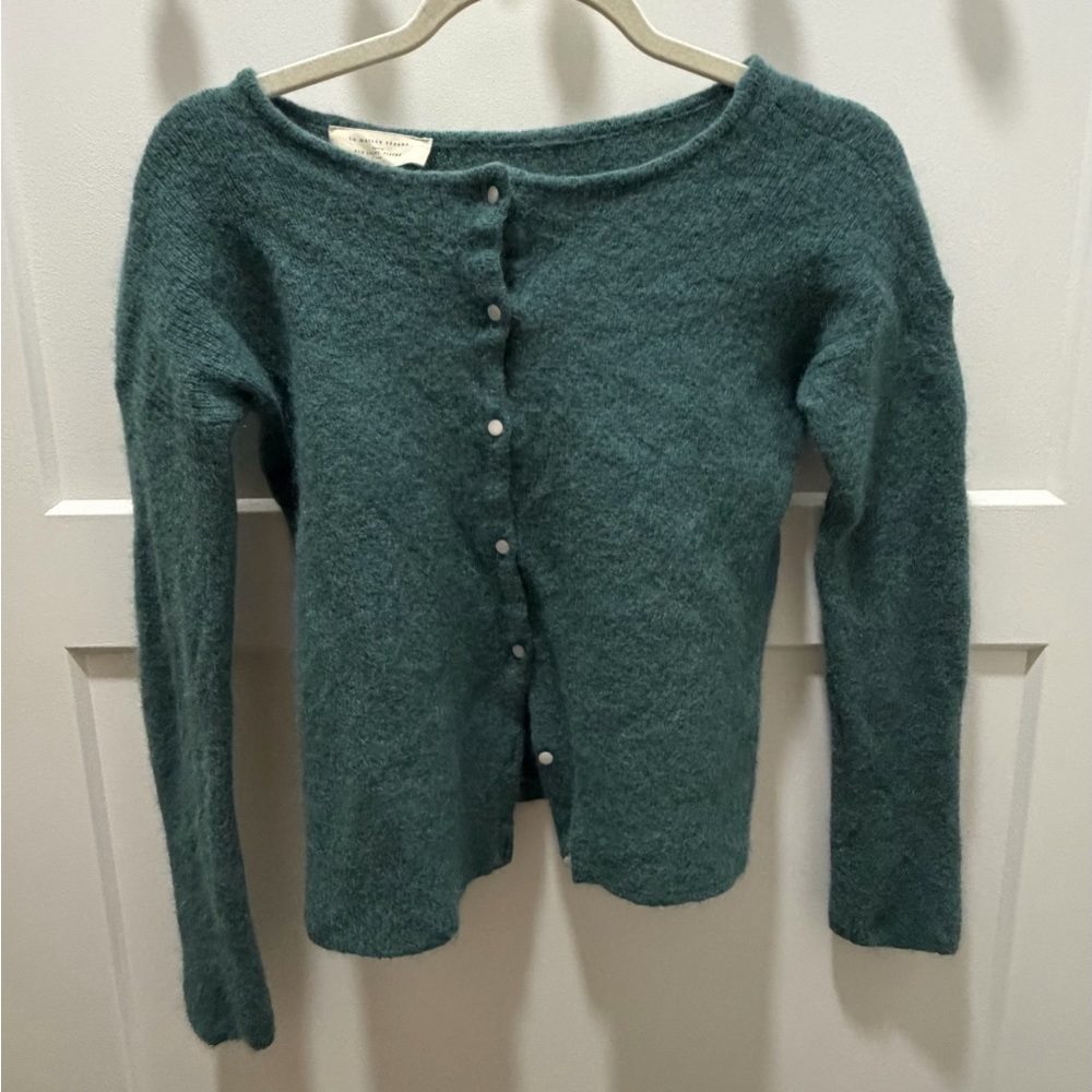 Sezane Soft Knit Cardigan Sweater